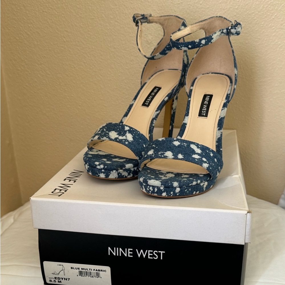 Denim heels
